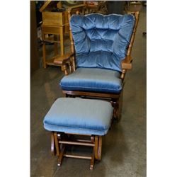 Gliding Chair With Gliding Ottoman