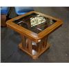 Image 1 : Glass Top End Table