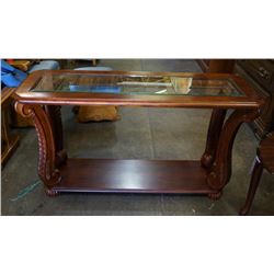 Glass Top Sofa Table