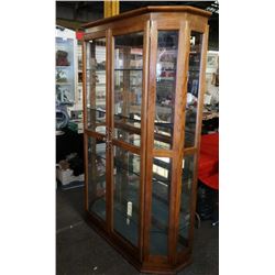Oak Display Cabinet