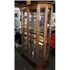 Image 1 : Oak Display Cabinet