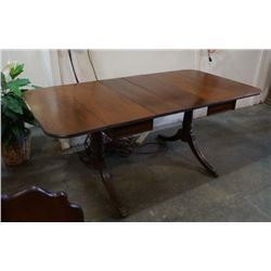 Drop Leaf Dinning Room Table With Brass Claw Feet