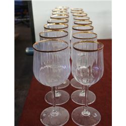 Hand Cut Crystal 22kt gold trimmed (23)