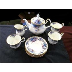 Royal Albert Tea Set 1981  Blue Flowers