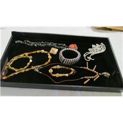 Misc. Tray Costume Jewelry