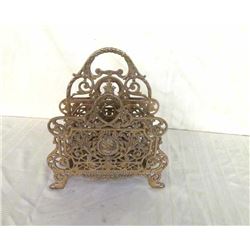Large Brass Victorian Letter Holder