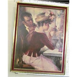 Large Print on Board Signed by Puyet