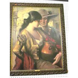 Large Print on Board Signed by Puyet