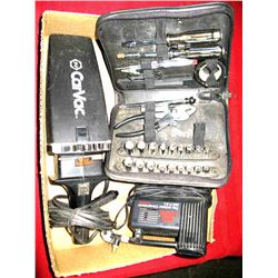 Box Lot Of Auto Items Air Pump Vac & More