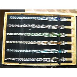 6 San Marco Glass  Calligraphy Art Pens
