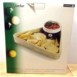 Luminarc Pool Parlor Chip Dip Tray