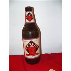 Large Red Dog Plastic Bottle