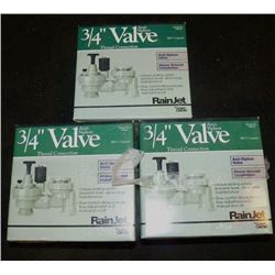 3 Rain Jet Anti Siphon Valve's