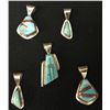 Image 1 : Group of 5 Inlay Pendants/Charms