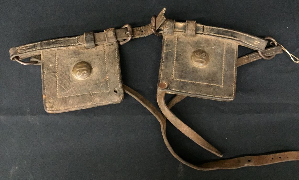 Antique Horse Blinders Marked US
