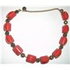 Red & Rose Beaded Necklace