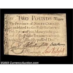 North Carolina December 1771 L2 Extremely Fine. Boldly signed, with decent centering and a nice appe