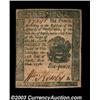 Pennsylvania April 25, 1776 6d New. A nice example of a Pennsylvania Small Change note, with a stron