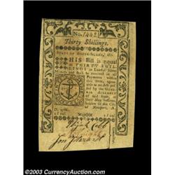 Rhode Island May 1786 30s New. The margins are rather crooked and there are a few age spots. Importa