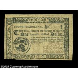 South Carolina December 23, 1776 $1 Choice Extremely Fine. Again, fully signed and issued and in ext
