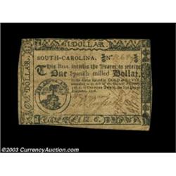 South Carolina December 23, 1776 $1 Extremely Fine. Yet another fully signed, high-grade example. Im