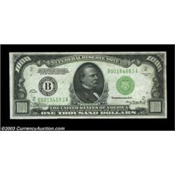 Fr. 2211-B $1,000 1934 Federal Reserve Note. CGA Gem Uncirculated 65.A lovely, brightly colored Gem.