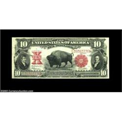 Fr. 122 $10 1901 Legal Tender Very Fine-Extremely Fine. A well centered Bison note that is possessed