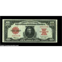 Fr. 123 $10 1923 Legal Tender CGA Gem Uncirculated 66. This note is from the final pack of 100, whic
