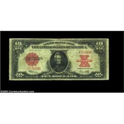 Fr. 123 $10 1923 Legal Tender Very Good. Although the paper quality is suggestive of a half a grade.