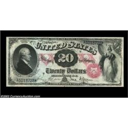 Fr. 129 $20 1878 Legal Tender Superb Gem New. Broadly margined, perfectly centered, and with bold, r