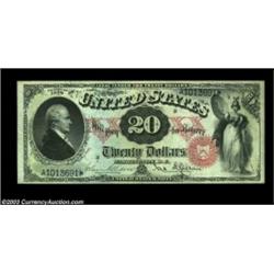 Fr. 129 $20 1878 Legal Tender Note Superb Gem New. Flawlessly centered on both sides with flashy bri