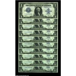 Fr. 238/237 $1 1923 Silver Certificate Changeover Cut Sheets Gem New. The first six notes are Fr. 23