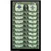 Fr. 238/237 $1 1923 Silver Certificate Changeover Cut Sheets Gem New. The first six notes are Fr. 23