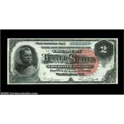 Fr. 242 $2 1886 Silver Certificate Superb Gem New. A broadly margined beauty, with good paper surfac