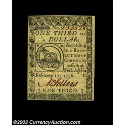Continental Currency February 17, 1776 $1/3 Gem New A gorgeous Fractional Continental with margins a