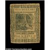 Image 2 : Continental Currency February 17, 1776 $5 Fine. Well circulated, but totally problem-free with every