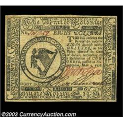 Continental Currency May 9, 1776 $8 Gem New. Not a lot of Continentals make it to this top grade, bu