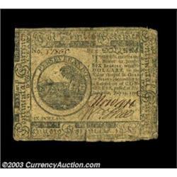 Continental Currency July 22, 1776 $6 Fine-Very Fine. We've long considered this to be an extremely.