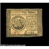 Image 1 : Continental Currency September 26, 1778 $50 About New. There is a sheet fold in the bottom margin th