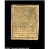 Image 2 : Continental Currency September 26, 1778 $50 About New. There is a sheet fold in the bottom margin th