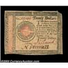 Image 1 : Continental Currency January 14, 1779 $20 Extremely Fine. The margins are a bit irregular, but the c