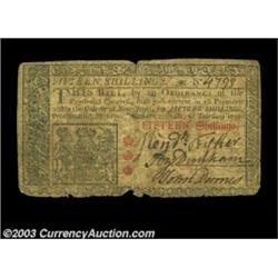New Jersey February 20, 1776 15s Fine. A bit rough at the edges, but very well signed. This is a far