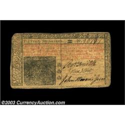 New Jersey March 25, 1776 15s Very Fine. An unremarkable but for the signature of John Hart, one of.