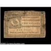 Image 2 : New York September 2, 1775 $2 Very Fine Damaged. This very well margined New York note has two tears