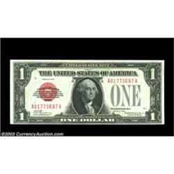 Fr. 1500 $1 1928 Legal Tender. Choice Crisp Uncirculated.The centering is low, but this note is crac