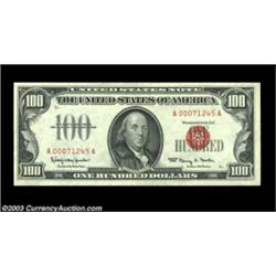 Fr. 1550 $100 1966 Legal Tender Note. Gem Crisp Uncirculated.One of a run of four consecutive exampl