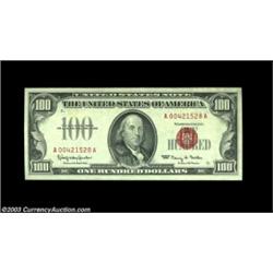 Fr. 1550 $100 1966 Legal Tender. Choice Crisp Uncirculated.Nicely centered and just a couple of ligh