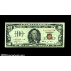 Fr. 1550* $100 1966 Legal Tender. Extremely Fine-About Uncirculated.A lightly circulated, broadly ma