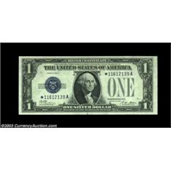 Fr. 1601* $1 1928A Silver Certificate. CGA Gem Uncirculated 66.A boldly printed Star Note that appea