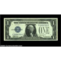 Fr. 1605 $1 1928E Silver Certificate. Uncirculated.Deep original embossing and jumbo even margins hi